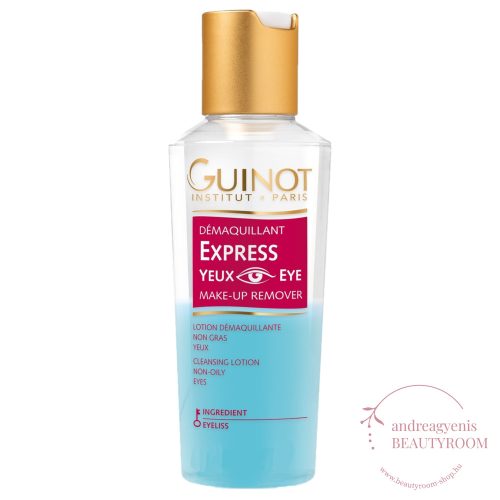 Guinot - Express Yeux Make-Up Remover - Kétfázisú szemfesték és vízálló smink lemosó; 125ml