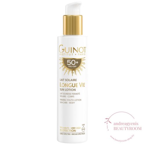 Guinot - Lotion Longue Vie Sun SPF50+ - Longue Vie Sun SPF50+ fényvédő tej testre; 150ml