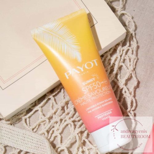 PAYOT SUNNY SPF50 CRÈME SAVOUREUSE - Payot Sunny fényvédő krém arcra SPF50; 50ml